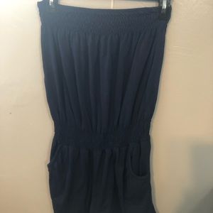 strapless coverup/romper